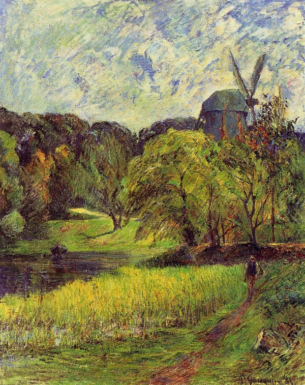 Windmil, Ostervold Park - Paul Gauguin Painting